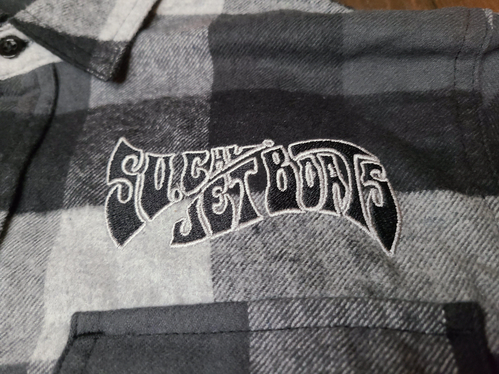 Mens Black and Grey Flannel | SoCal Jet Boats | Jet Boat Apparel