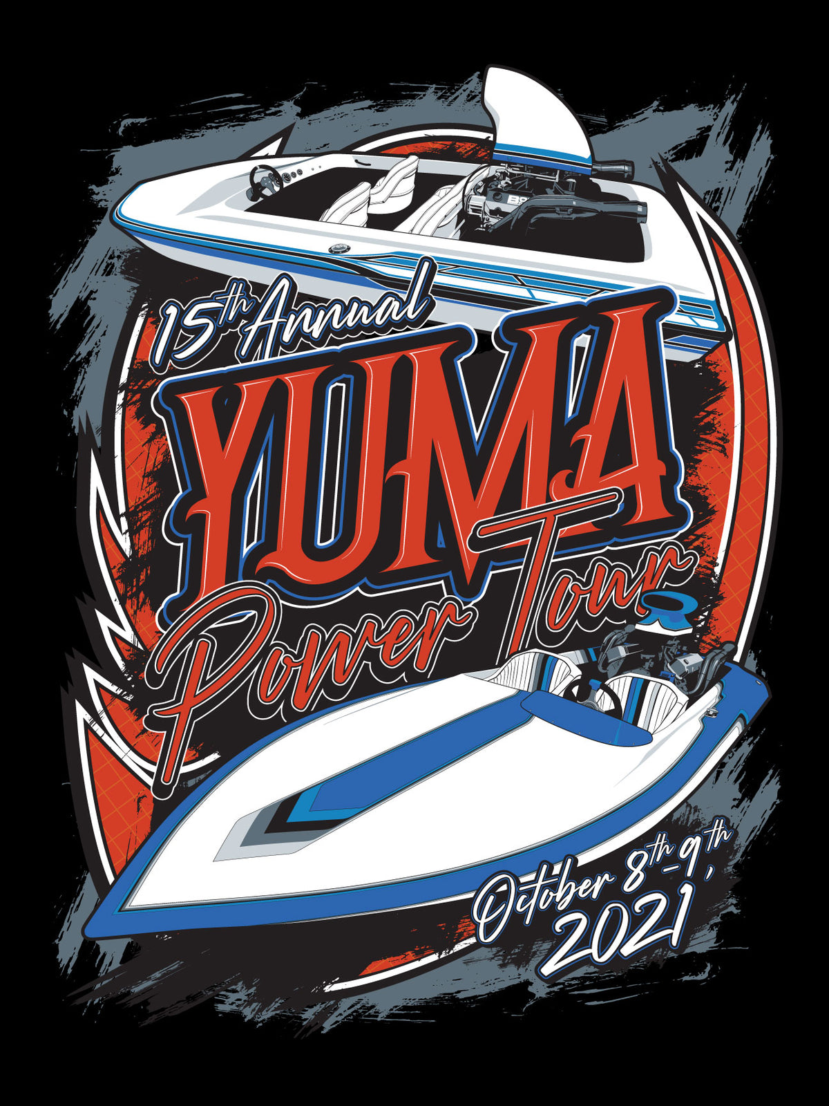 2021 Yuma Power Tour Poster | SoCal Jet Boats | Jet Boat Apparel