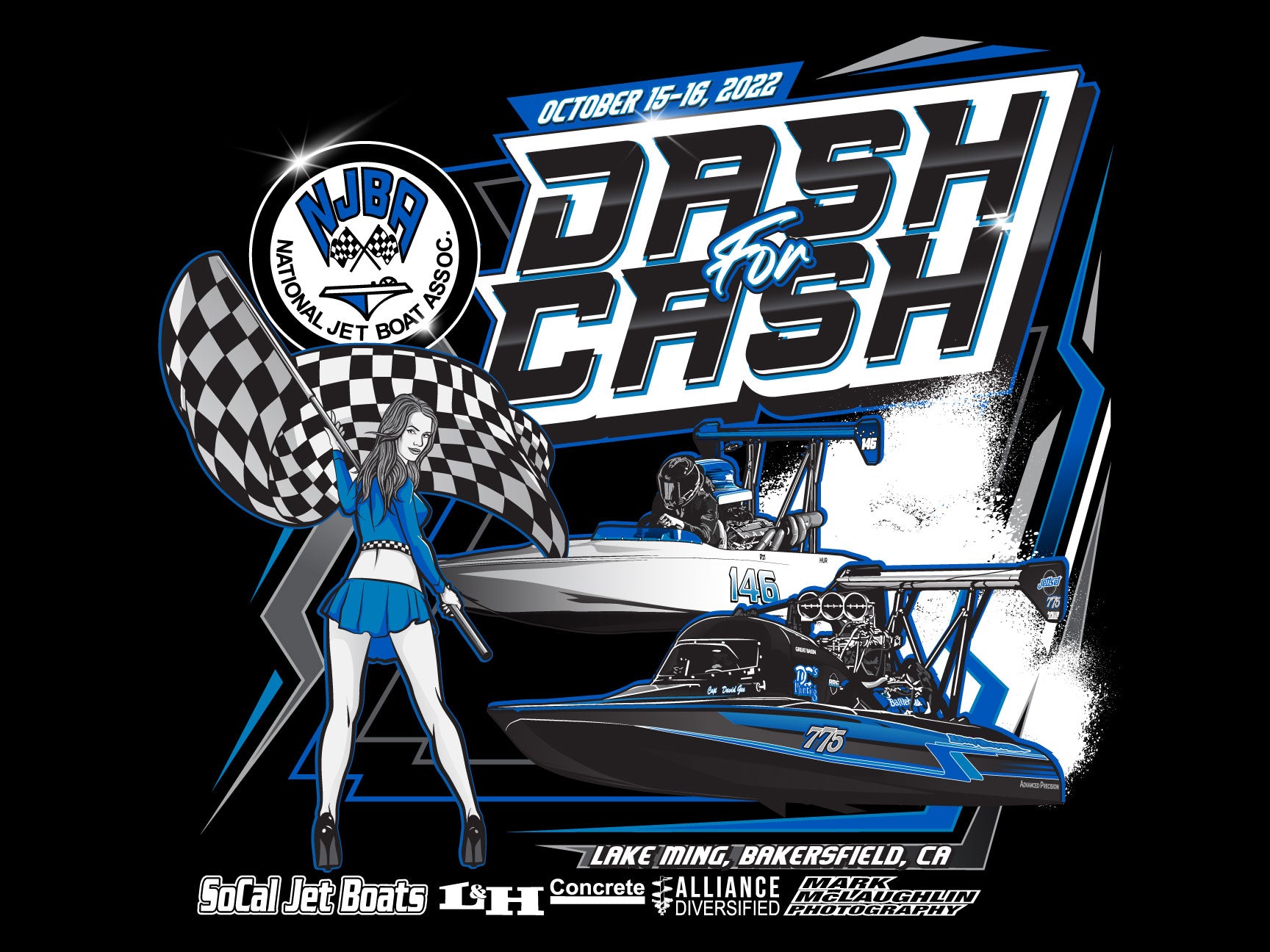 NJBA Dash for Cash 2022 Event Poster