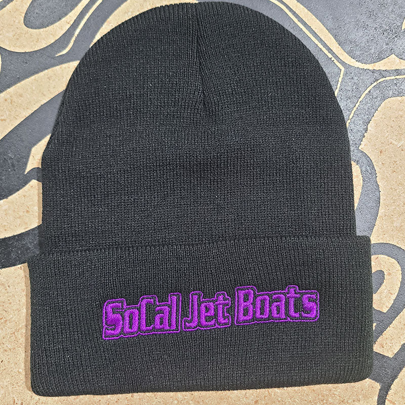 Cuffed Knit Beanie 1 - Socaljetboats Warm Winter Hat | SoCal Jet Boats | Jet Boat Apparel