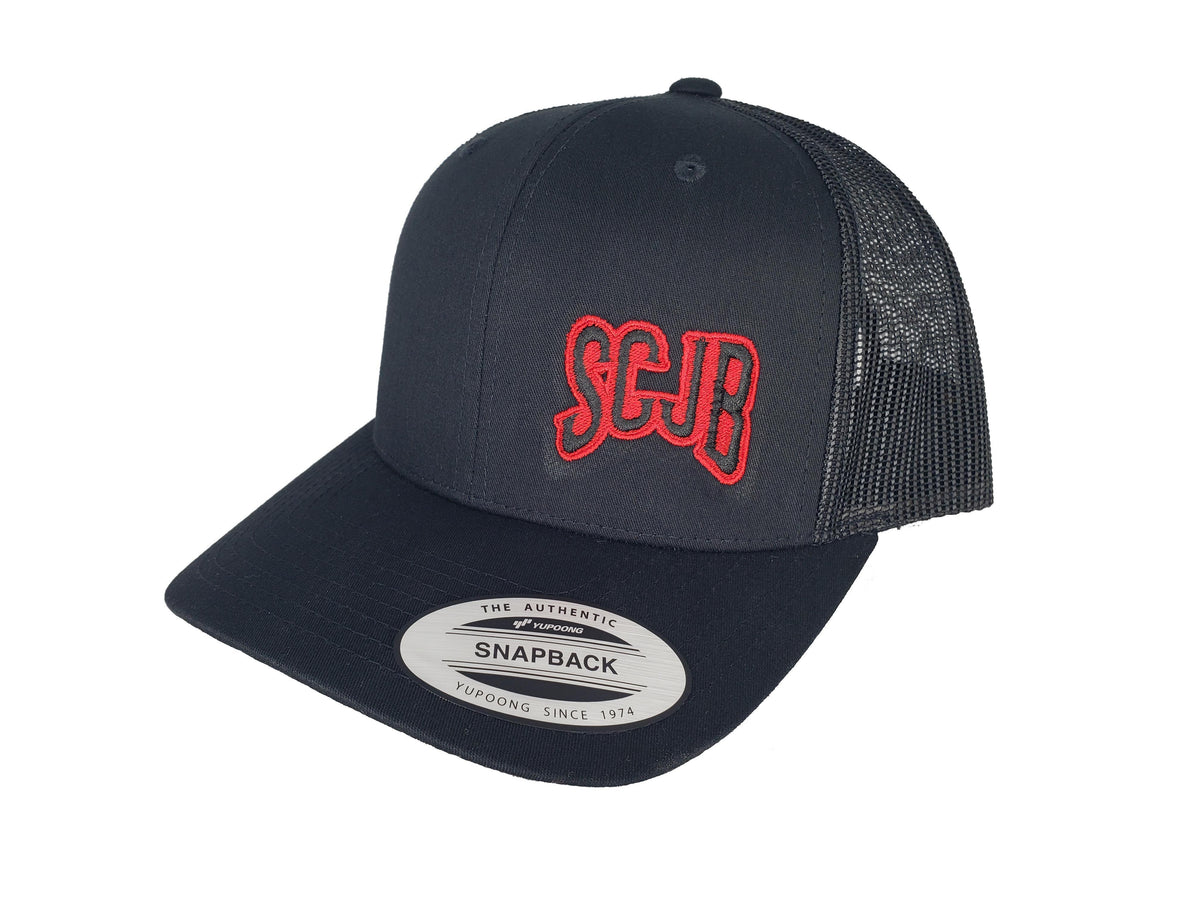 Red &amp; Black SCJB Logo Hat (Various Styles) | SoCal Jet Boats | Jet Boat Apparel