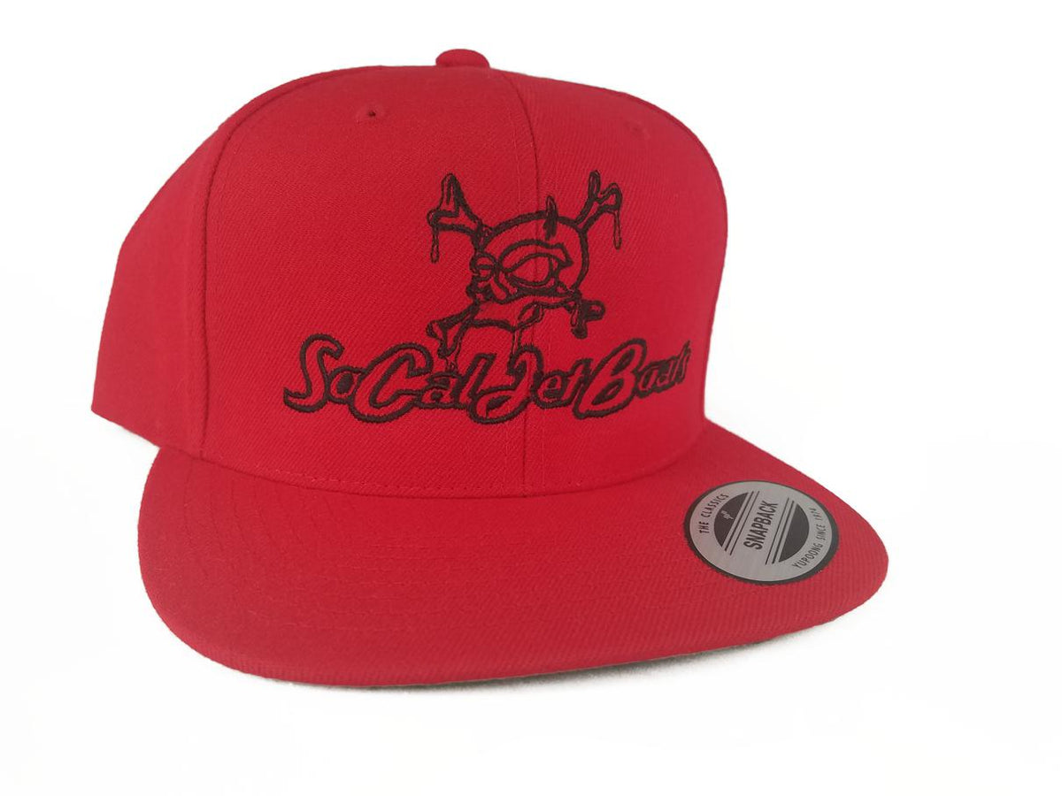 Red Snap Back Hat | SoCal Jet Boats | Jet Boat Apparel