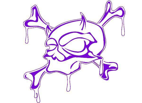Skull Sticker