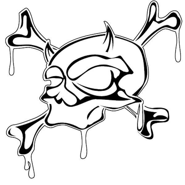Skull Sticker
