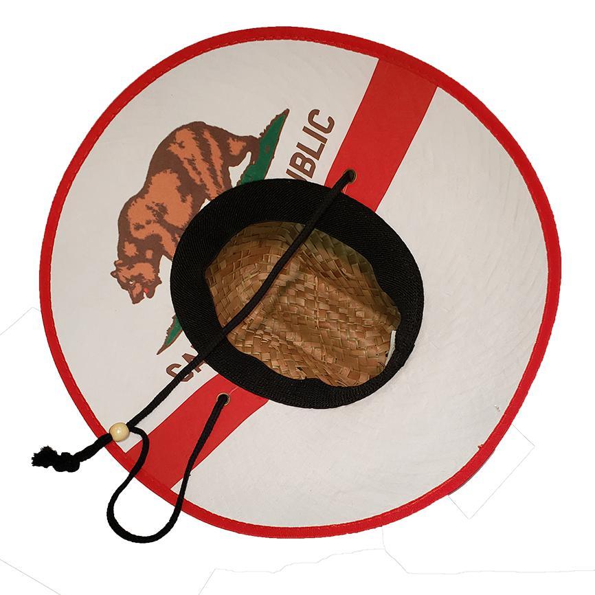 Straw Hat - California Flag
