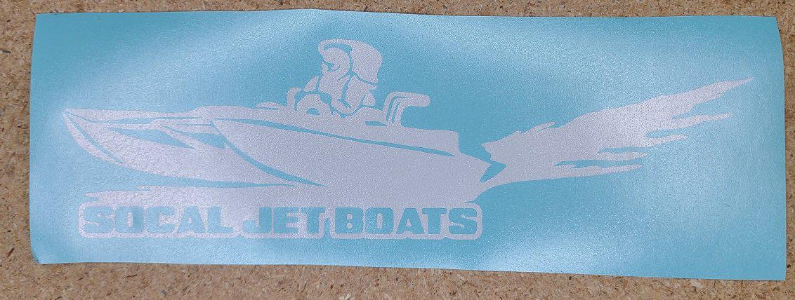 Tunnel Jet Boat Sticker