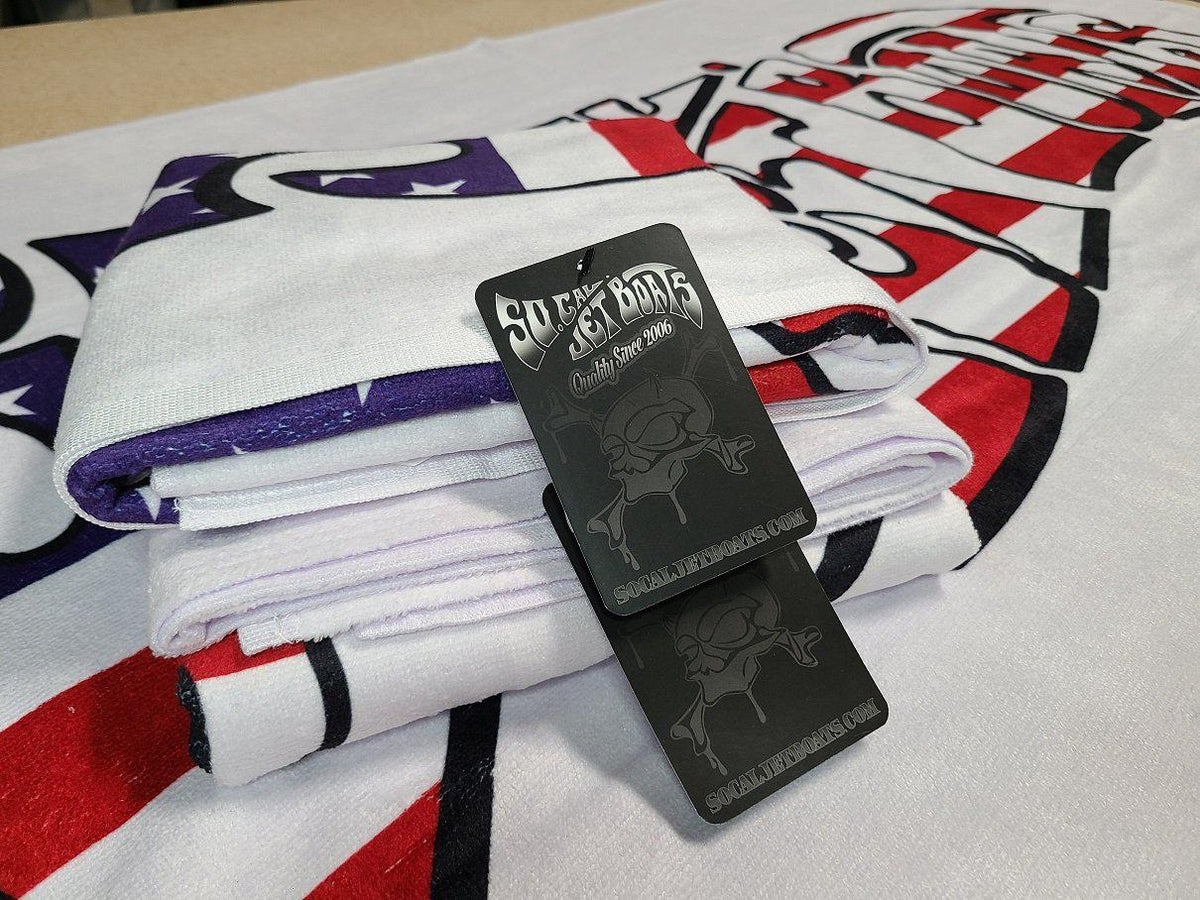 USA Wave Beach Towel