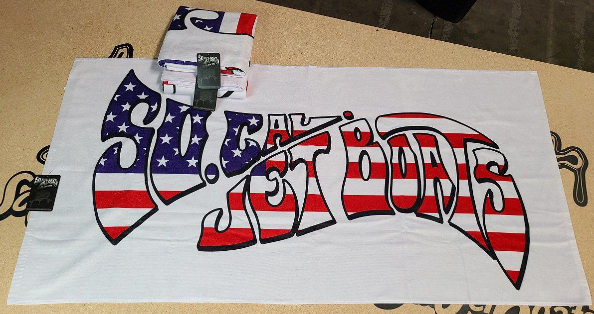 USA Wave Beach Towel