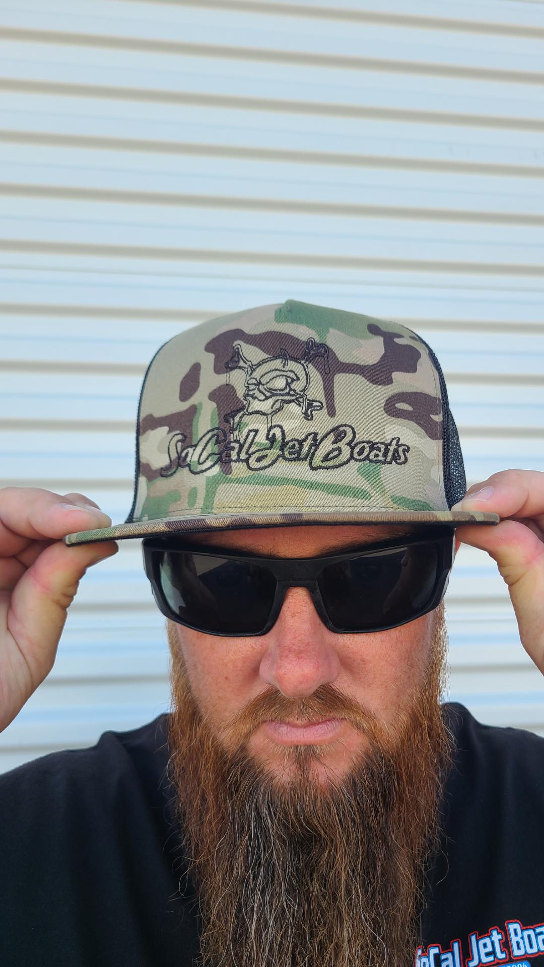 Camo Snapback with Black SoCal Jet Boats Logo
