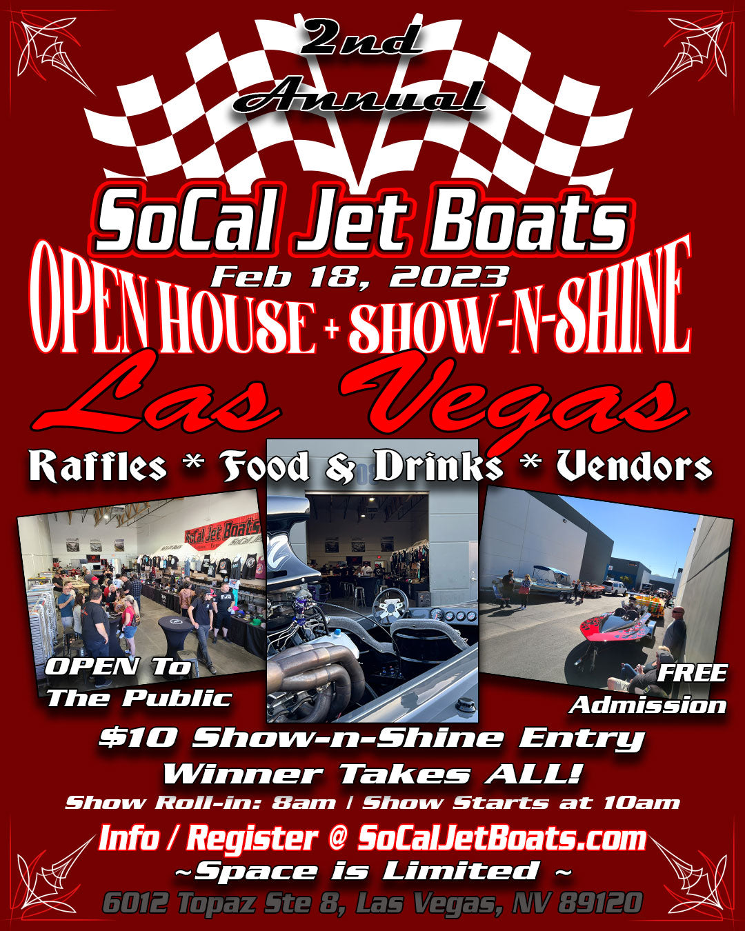 SoCal Jet Boats 2023 Open House / Show-n-Shine Registration | SoCal Jet Boats | Jet Boat Apparel