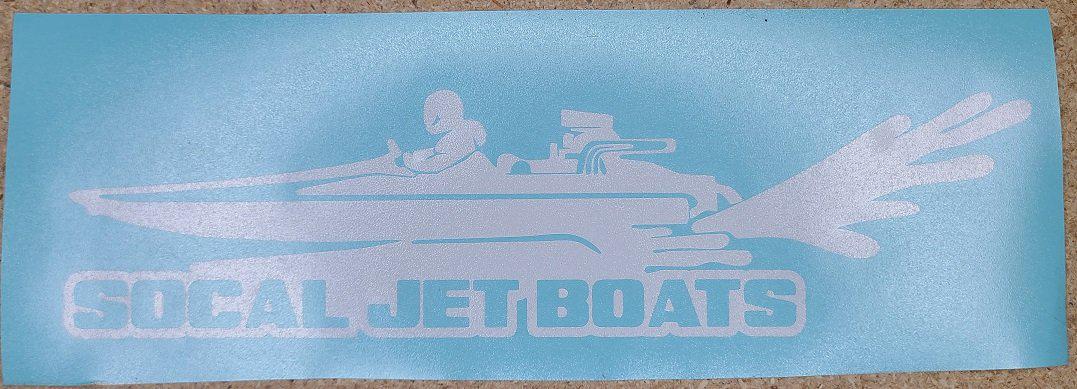 V-Bottom Jet Boat Sticker