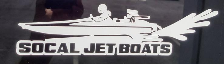 V-Bottom Jet Boat Sticker | SoCal Jet Boats | Jet Boat Apparel