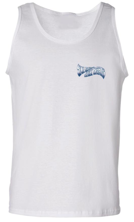 White Blown Gullwing Tank Top