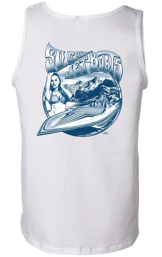 White Blown Gullwing Tank Top | SoCal Jet Boats | Jet Boat Apparel
