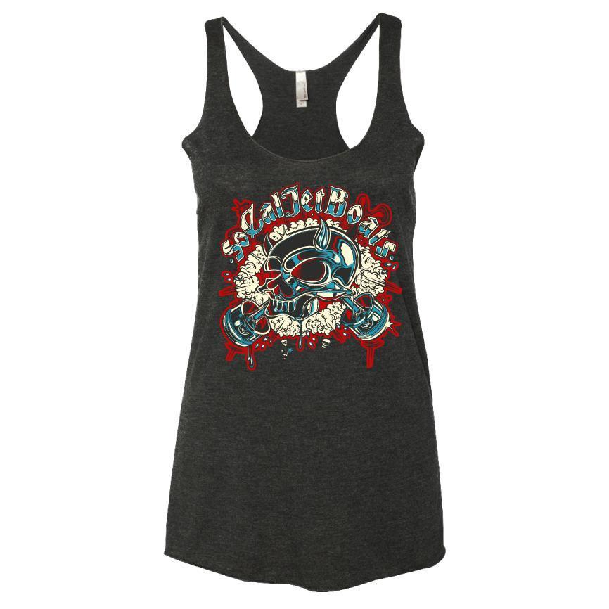 Womens Chrome Skull Tank Top
