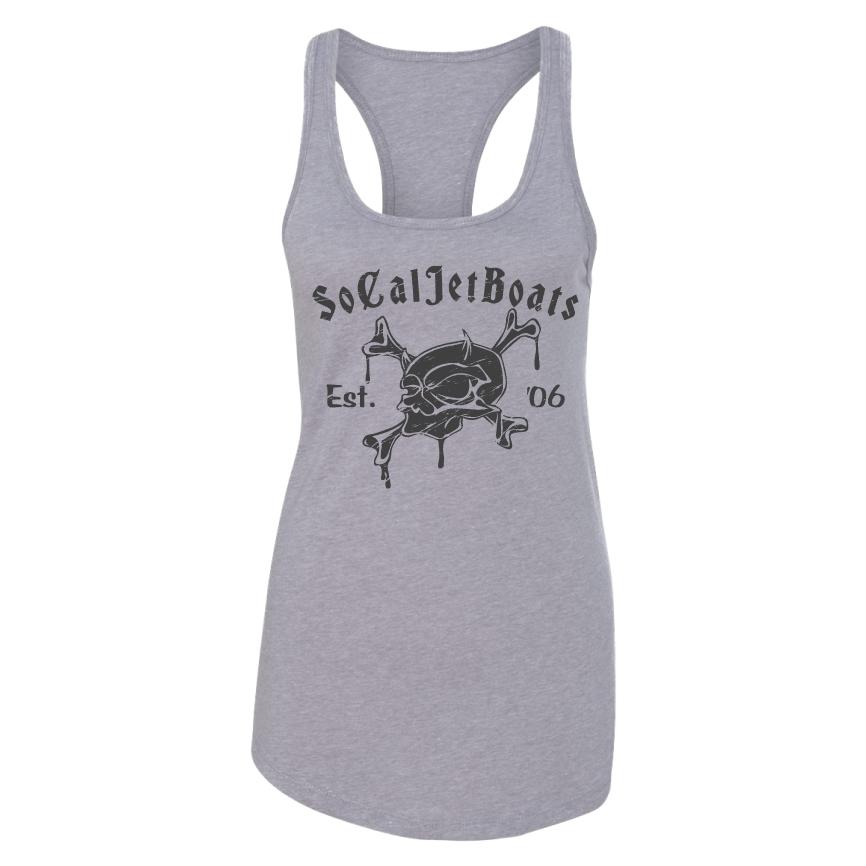 Womens Grey Tank Top | SoCal Jet Boats | Jet Boat Apparel