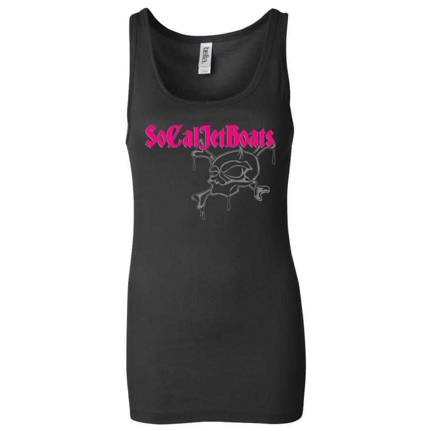 Womens Fitted Skull Tank Top | SoCal Jet Boats | Jet Boat Apparel